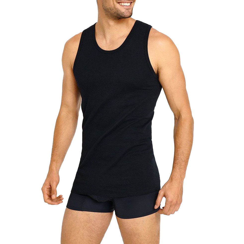 Jockey Athletic Black Singlet